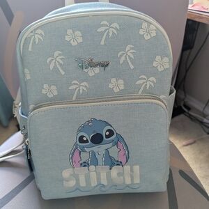 Primark Disney Stitch Kids Backpack - Light Blue and White